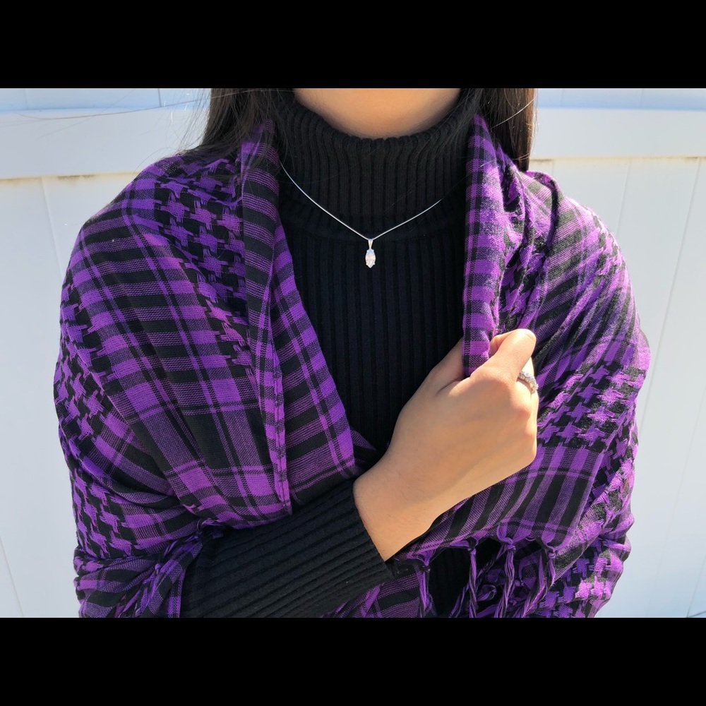 Purple scarf